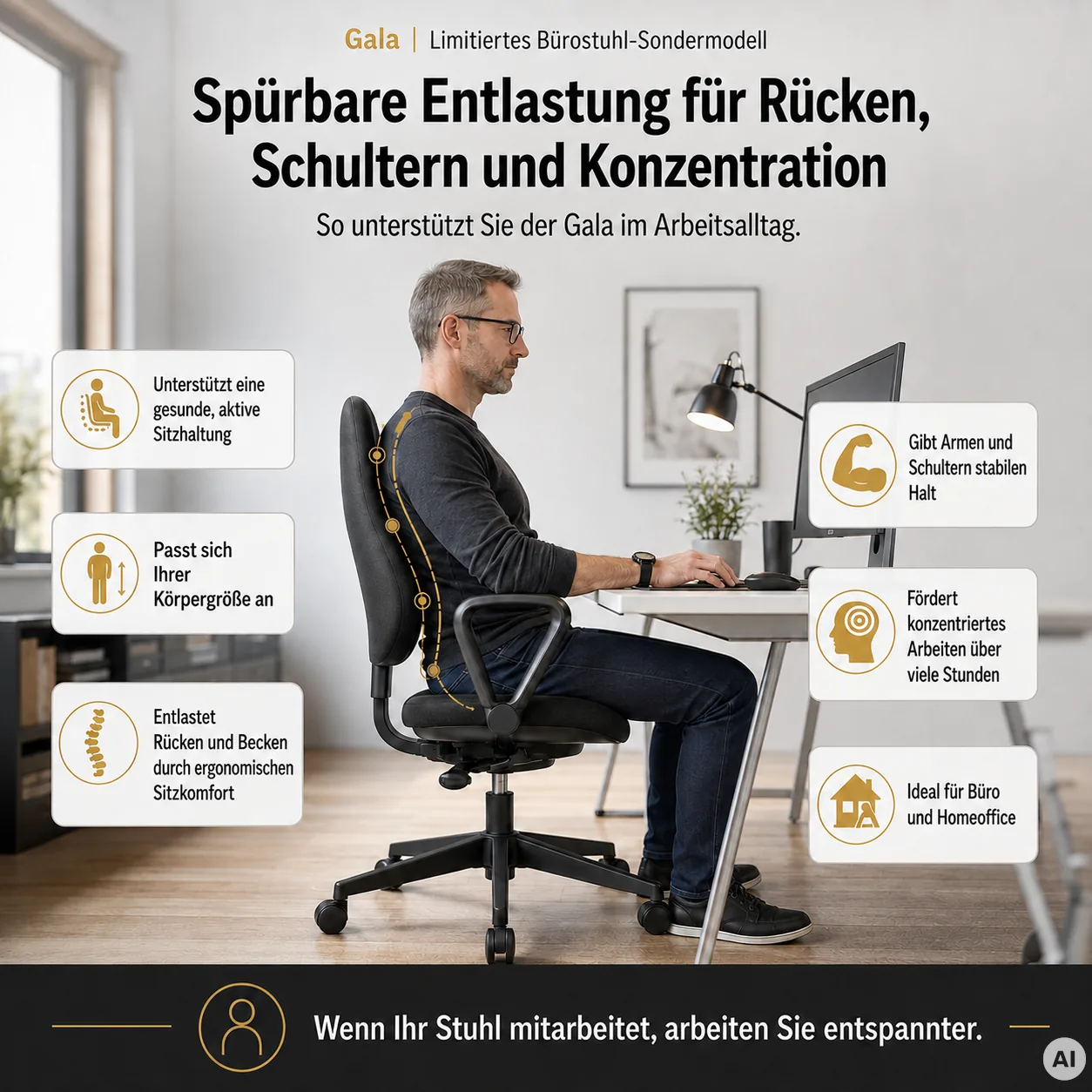 Gala - Limitiertes Bürostuhl Sondermodell