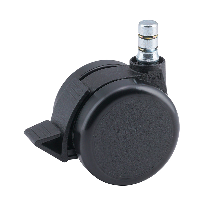 Feststellbare Bürostuhl Rollen Set für Teppichböden 