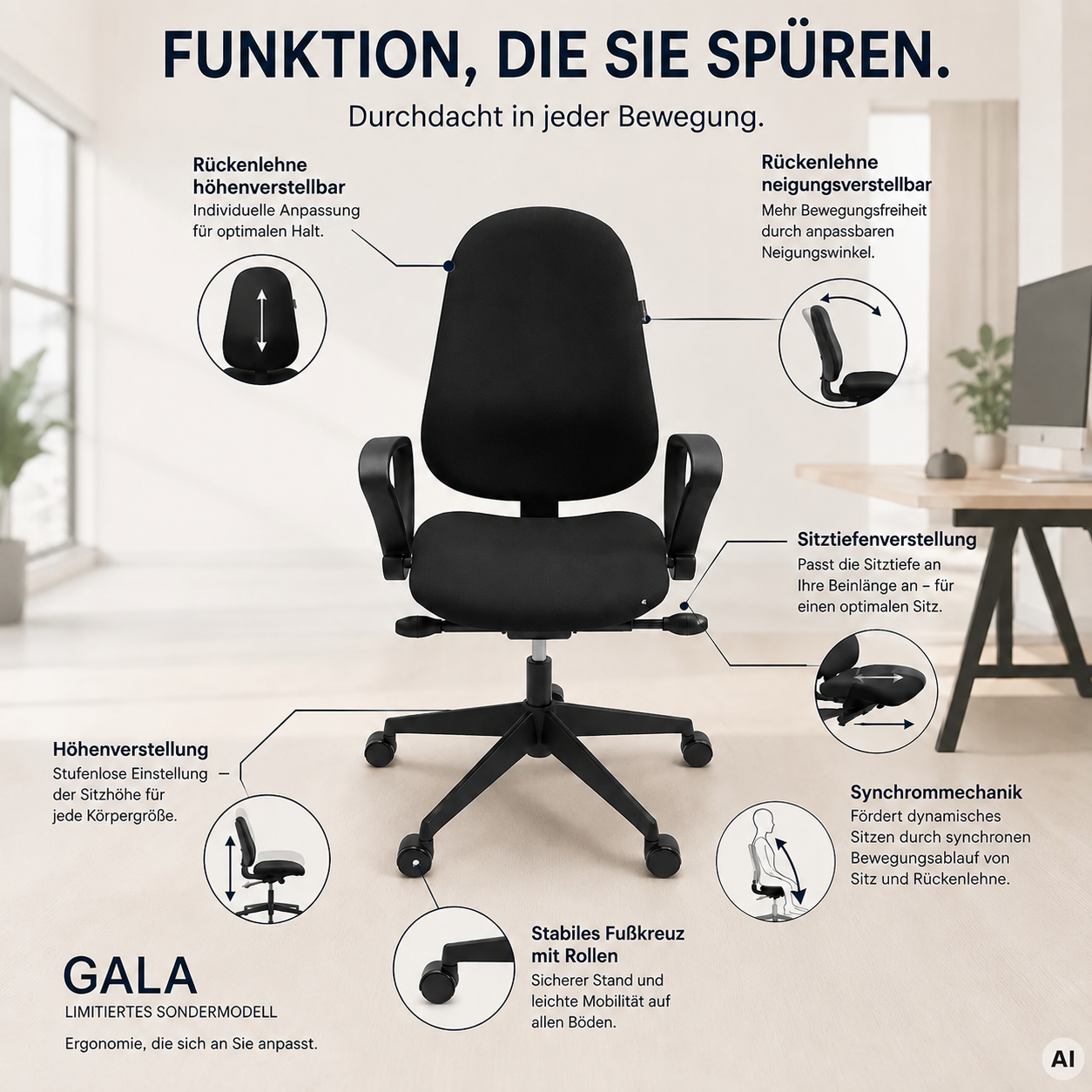 Gala - Limitiertes Bürostuhl Sondermodell
