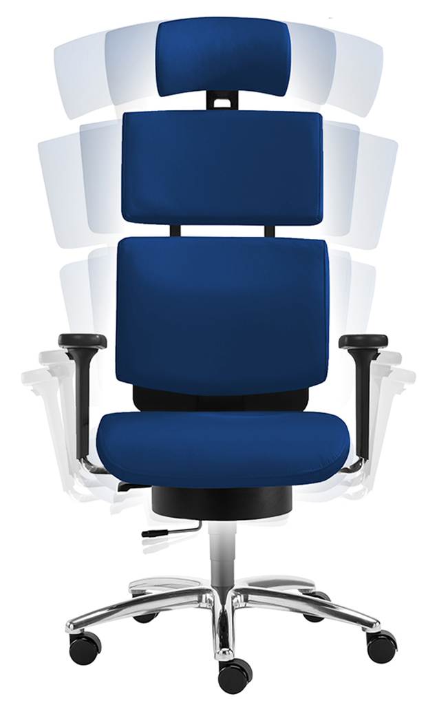 Water L mit Kopfstütze - Einzigartiger Bürostuhl