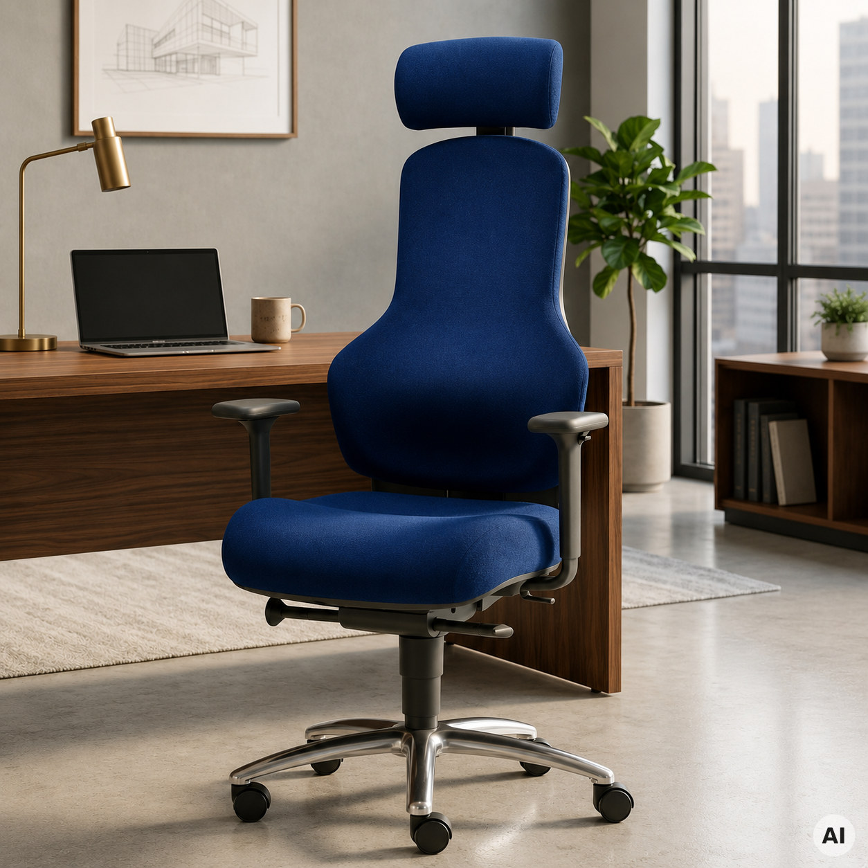 Ortholetic Balance L mit Kopfstütze - Ortho-Bürostuhl