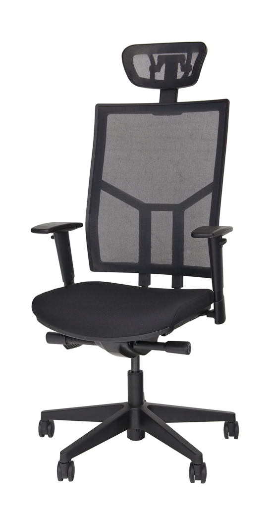 Ergo Net L mit Kopfstütze - Netz-Bürostuhl