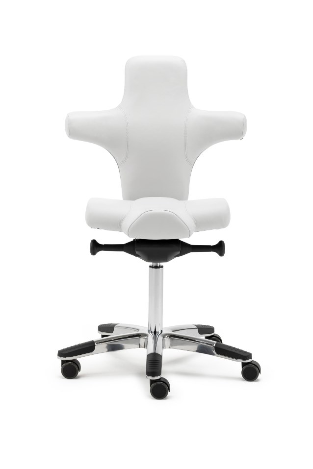 PICASSO - Büro-Sattelstuhl mit schulterfreier Rückenlehne 