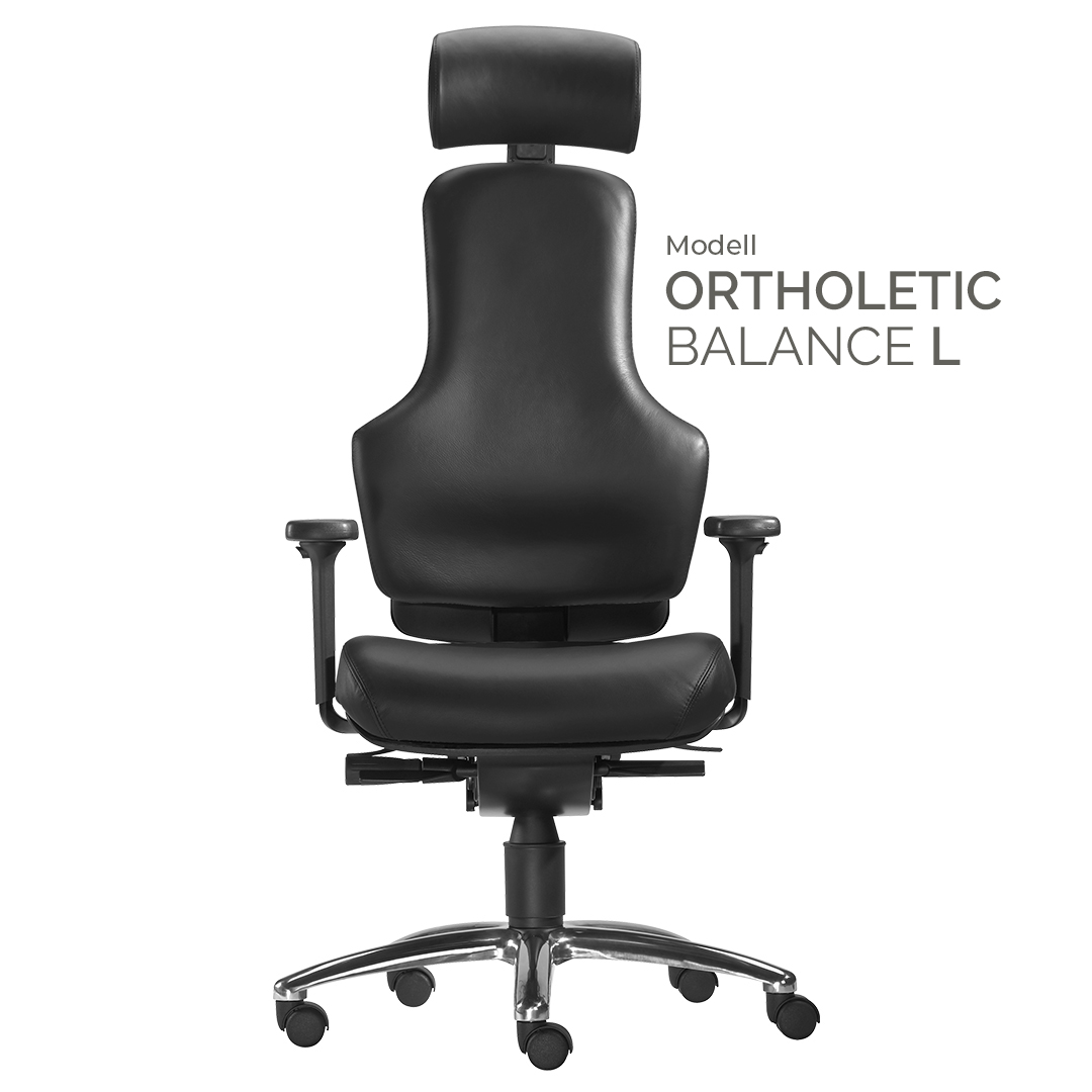 Ortholetic Balance L mit Kopfstütze - Ortho-Bürostuhl