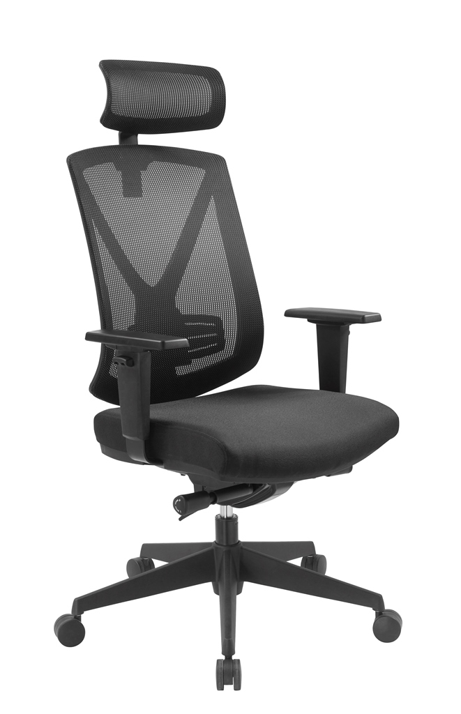 Ergo Studio L mit Kopfstütze - Bürostuhl mit Netz