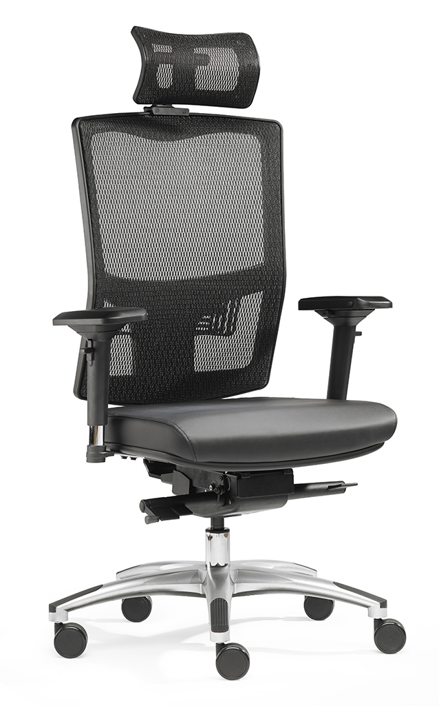 Liberty L mit Kopfstütze - Allrounder Netz-Bürostuhl